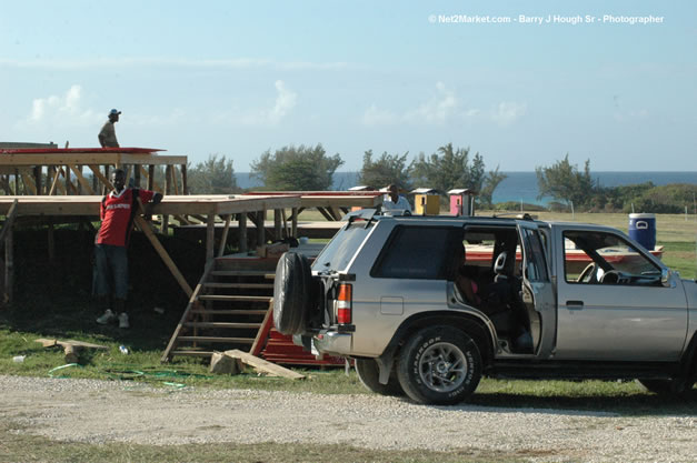 TurnKey Production's Office & Aqueduct Venue Under Construction - Tuesday, January 16th - 10th Anniversary - Air Jamaica Jazz & Blues Festival 2007 - The Art of Music - Tuesday, January 23 - Saturday, January 27, 2007, The Aqueduct on Rose Hall, Montego Bay, Jamaica - Negril Travel Guide, Negril Jamaica WI - http://www.negriltravelguide.com - info@negriltravelguide.com...!