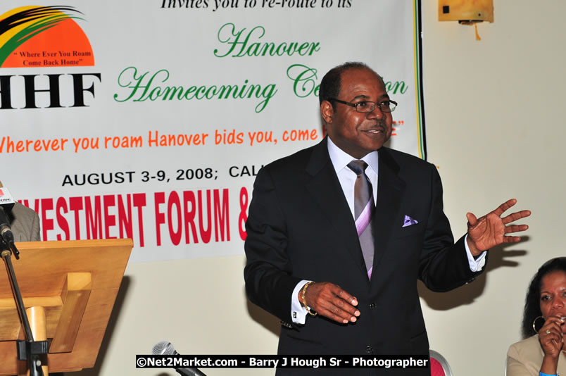 Investment & Business Forum - Brand Jamaica @ Grand Palladium Resort & Spa [Fiesta] - Thursday, August 7, 2008 - Hanover Homecoming Foundation LTD Jamaica - Wherever you roam ... Hanover bids you ... come HOME - Sunday, August 3 to Saturday, August 9, 2008 - Hanover Jamaica - Photographs by Net2Market.com - Barry J. Hough Sr. Photojournalist/Photograper - Photographs taken with a Nikon D300 - Negril Travel Guide, Negril Jamaica WI - http://www.negriltravelguide.com - info@negriltravelguide.com...!