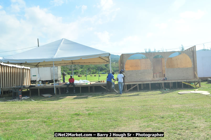 Preparations at the Venue - Jamaica Jazz and Blues Festival 2009, Thursday, January 15, 2009 - Venue at the Aqueduct on Rose Hall Resort &amp; Country Club, Montego Bay, Jamaica - Thursday, January 22 - Saturday, January 24, 2009 - Photographs by Net2Market.com - Barry J. Hough Sr, Photographer/Photojournalist - Negril Travel Guide, Negril Jamaica WI - http://www.negriltravelguide.com - info@negriltravelguide.com...!