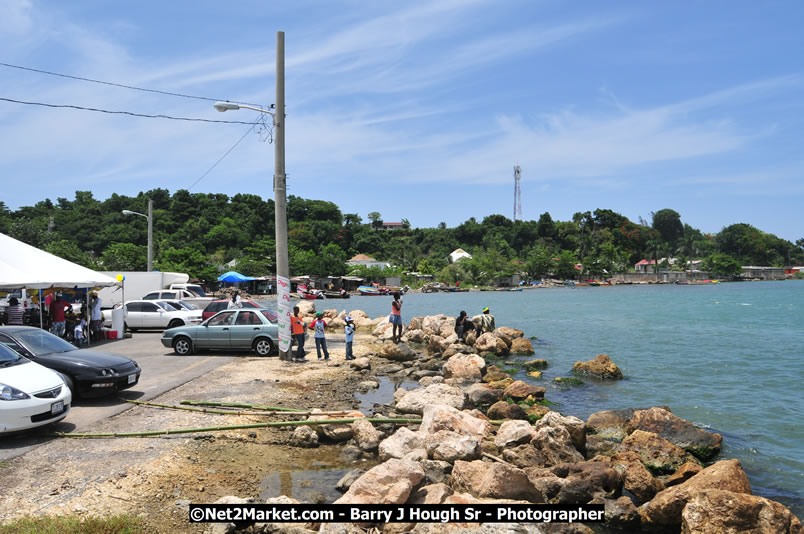 Lucea Cross the Harbour @ Lucea Car Park - All Day Event - Cross the Harbour Swim, Boat Rides, and Entertainment for the Family - Concert Featuring: Bushman, George Nooksl, Little Hero, Bushi One String, Dog Rice and many local Artists - Friday, August 1, 2008 - Lucea, Hanover Jamaica - Photographs by Net2Market.com - Barry J. Hough Sr. Photojournalist/Photograper - Photographs taken with a Nikon D300 - Negril Travel Guide, Negril Jamaica WI - http://www.negriltravelguide.com - info@negriltravelguide.com...!