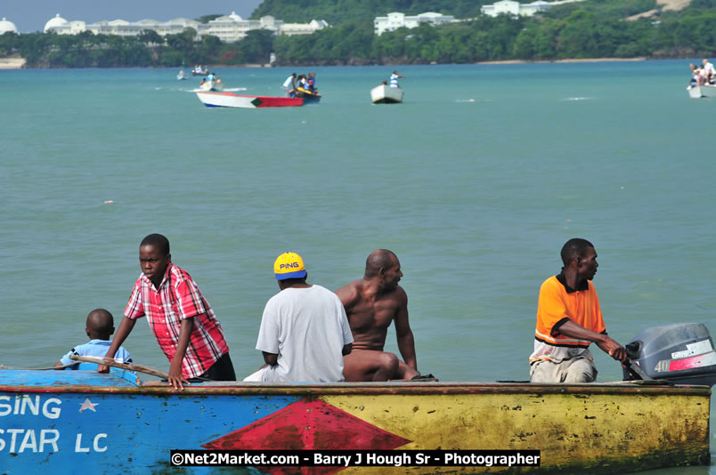 Lucea Cross the Harbour @ Lucea Car Park - All Day Event - Cross the Harbour Swim, Boat Rides, and Entertainment for the Family - Concert Featuring: Bushman, George Nooksl, Little Hero, Bushi One String, Dog Rice and many local Artists - Friday, August 1, 2008 - Lucea, Hanover Jamaica - Photographs by Net2Market.com - Barry J. Hough Sr. Photojournalist/Photograper - Photographs taken with a Nikon D300 - Negril Travel Guide, Negril Jamaica WI - http://www.negriltravelguide.com - info@negriltravelguide.com...!