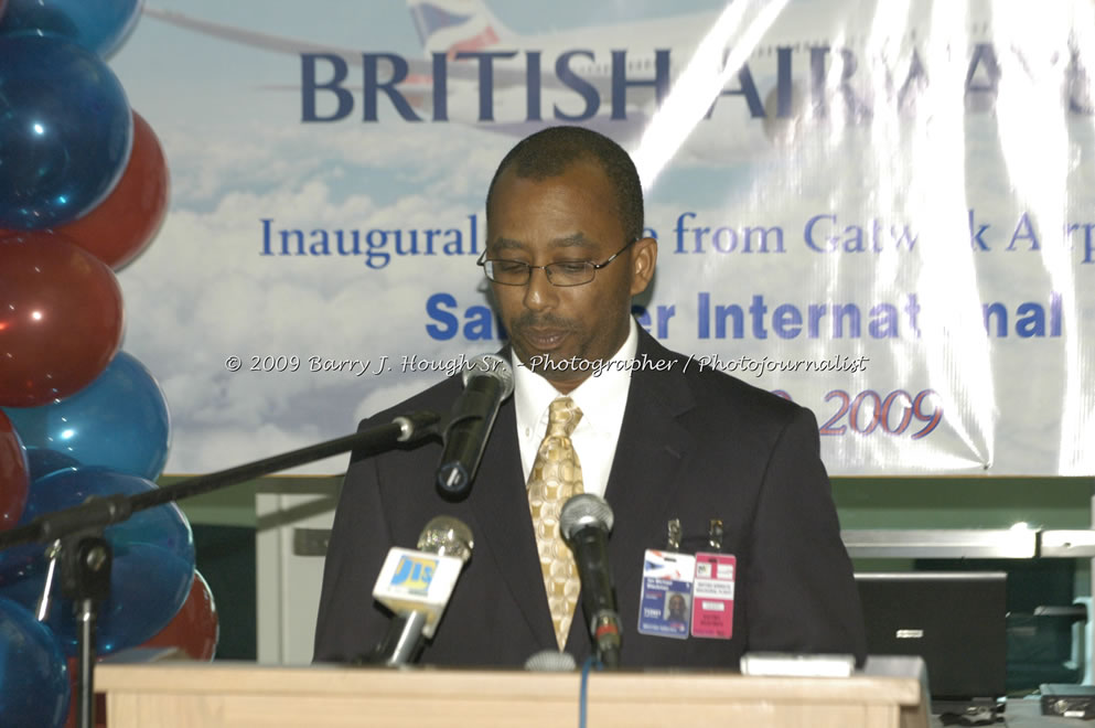  British Airways Inaugurates New Scheduled Service from London Gatwick Airport to Sangster International Airport, Montego Bay, Jamaica, Thursday, October 29, 2009 - Photographs by Barry J. Hough Sr. Photojournalist/Photograper - Photographs taken with a Nikon D70, D100, or D300 - Negril Travel Guide, Negril Jamaica WI - http://www.negriltravelguide.com - info@negriltravelguide.com...!