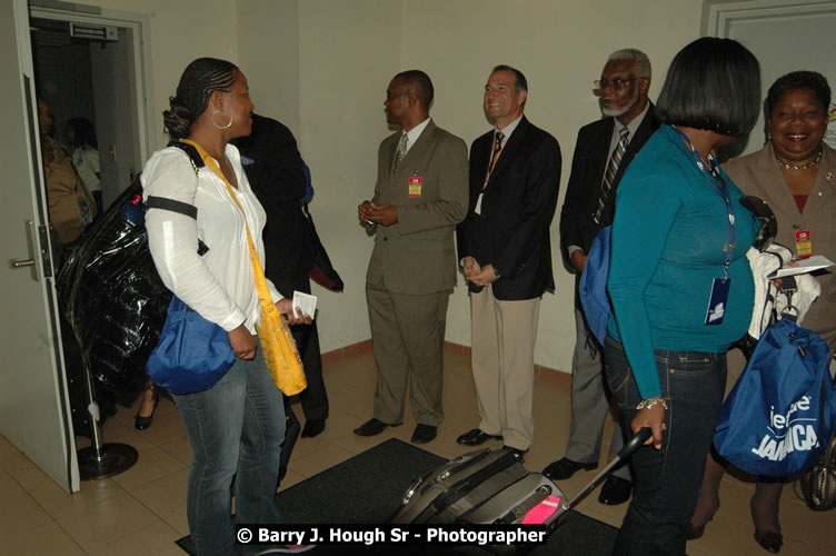 JetBue Airways' Inaugural Air Service between Sangster International Airport, Montego Bay and John F. Kennedy Airport, New York at MBJ Airports Sangster International Airport, Montego Bay, St. James, Jamaica - Thursday, May 21, 2009 - Photographs by Net2Market.com - Barry J. Hough Sr, Photographer/Photojournalist - Negril Travel Guide, Negril Jamaica WI - http://www.negriltravelguide.com - info@negriltravelguide.com...!