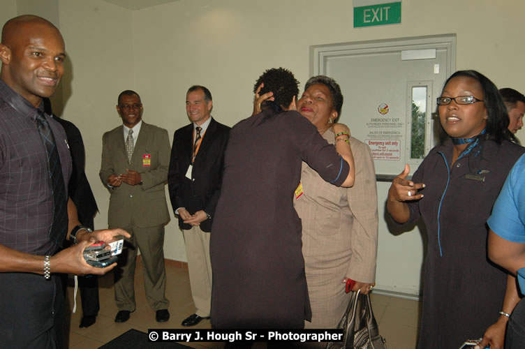 JetBue Airways' Inaugural Air Service between Sangster International Airport, Montego Bay and John F. Kennedy Airport, New York at MBJ Airports Sangster International Airport, Montego Bay, St. James, Jamaica - Thursday, May 21, 2009 - Photographs by Net2Market.com - Barry J. Hough Sr, Photographer/Photojournalist - Negril Travel Guide, Negril Jamaica WI - http://www.negriltravelguide.com - info@negriltravelguide.com...!