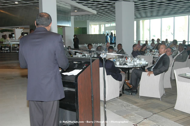 Minister of Toursim Luncheon - Minister of Tourism, Hon. Edmund Bartlett - Director of Tourism, Basil Smith - Saturday, December 15, 2007 - Rose Hall Resort and Country Club, Rose Hall, Montego Bay, Jamaica W.I. - Photographs by Net2Market.com - Barry J. Hough Sr, Photographer - Negril Travel Guide, Negril Jamaica WI - http://www.negriltravelguide.com - info@negriltravelguide.com...!