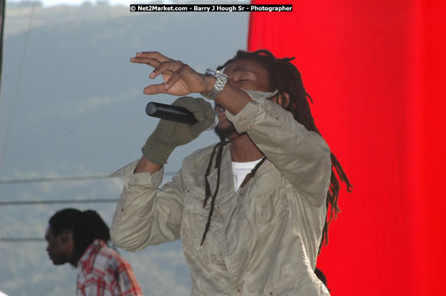 Jah Cure at Tru-Juice Rebel Salute 2008 - The 15th staging of Tru-Juice Rebel Salute, Saturday, January 12, 2008, Port Kaiser Sports Club, St. Elizabeth, Jamaica W.I. - Photographs by Net2Market.com - Barry J. Hough Sr, Photographer - Negril Travel Guide, Negril Jamaica WI - http://www.negriltravelguide.com - info@negriltravelguide.com...!