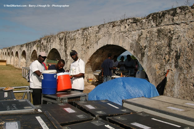 The Aqueduct Venue Under Construction - Saturday, January 20th - 10th Anniversary - Air Jamaica Jazz & Blues Festival 2007 - The Art of Music - Tuesday, January 23 - Saturday, January 27, 2007, The Aqueduct on Rose Hall, Montego Bay, Jamaica - Negril Travel Guide, Negril Jamaica WI - http://www.negriltravelguide.com - info@negriltravelguide.com...!