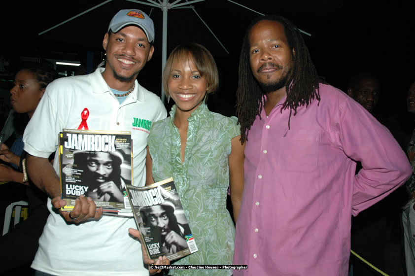 The Hon. Orette Bruce Goldwin, M.P., Prime Minister of Jamaica, Minister of Tourism, Hon. Edmund Bartlett, and Director of Tourism, Basil Smith at the Air Jamaica Jazz and Blues Festival 2008 The Art of Music - Thrusday, January 24, 2008 - Air Jamaica Jazz & Blues 2008 The Art of Music venue at the Aqaueduct on Rose Hall Resort & Counrty Club, Montego Bay, St. James, Jamaica W.I. - Thursday, January 24 - Saturday, January 26, 2008 - Photographs by Net2Market.com - Claudine Housen & Barry J. Hough Sr, Photographers - Negril Travel Guide, Negril Jamaica WI - http://www.negriltravelguide.com - info@negriltravelguide.com...!