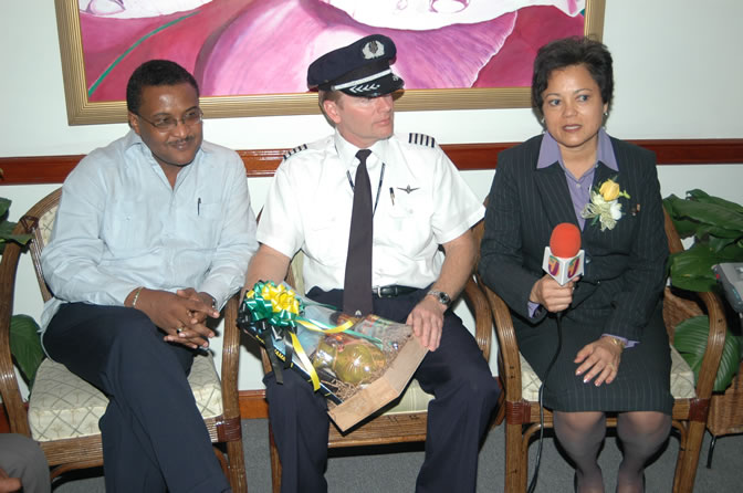 Inaugural Flight - American Airlines - Two New International Routes - Service Between Montego Bay, Jamaica & Dallas/Fort Worth, Texas - Gate 12 - Sangster International Airport, Montego Bay, St. James, Jamaica W.I. - February 3, 2006 - Negril Travel Guide, Negril Jamaica WI - http://www.negriltravelguide.com - info@negriltravelguide.com...!