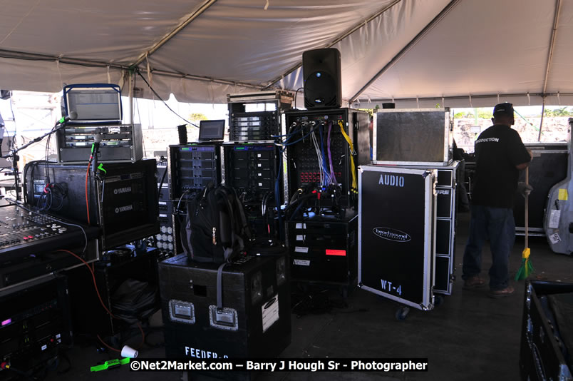 Preparations Continue [One Day To Go] at the Venue & Office - Jamaica Jazz and Blues Festival 2009 - Presented by Air Jamaica - Thursday, January 15, 2009 - Venue at the Aqueduct on Rose Hall Resort &amp; Country Club, Montego Bay, Jamaica - Thursday, January 22 - Saturday, January 24, 2009 - Photographs by Net2Market.com - Barry J. Hough Sr, Photographer/Photojournalist - Negril Travel Guide, Negril Jamaica WI - http://www.negriltravelguide.com - info@negriltravelguide.com...!