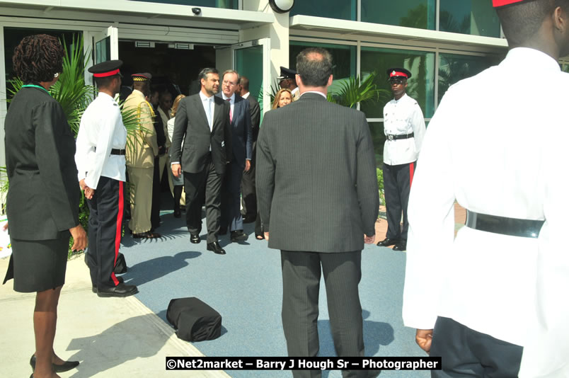 The Unveiling Of The Commemorative Plaque By The Honourable Prime Minister, Orette Bruce Golding, MP, And Their Majesties, King Juan Carlos I And Queen Sofia Of Spain - On Wednesday, February 18, 2009, Marking The Completion Of The Expansion Of Sangster International Airport, Venue at Sangster International Airport, Montego Bay, St James, Jamaica - Wednesday, February 18, 2009 - Photographs by Net2Market.com - Barry J. Hough Sr, Photographer/Photojournalist - Negril Travel Guide, Negril Jamaica WI - http://www.negriltravelguide.com - info@negriltravelguide.com...!