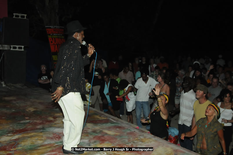 Leroy Sibbles and Gregory Isaacs at Bourbon Beach - Monday, February 11, 2008 - Bourbon Beach, Norman Manley Boulevard, Negril, Westmoreland, Jamaica W.I. - Photographs by Net2Market.com - Barry J. Hough Sr, Photographer - Negril Travel Guide, Negril Jamaica WI - http://www.negriltravelguide.com - info@negriltravelguide.com...!