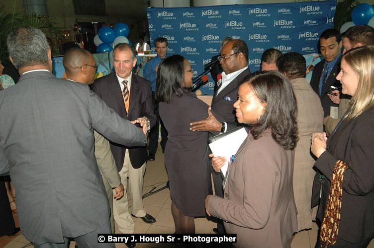 JetBue Airways' Inaugural Air Service between Sangster International Airport, Montego Bay and John F. Kennedy Airport, New York at MBJ Airports Sangster International Airport, Montego Bay, St. James, Jamaica - Thursday, May 21, 2009 - Photographs by Net2Market.com - Barry J. Hough Sr, Photographer/Photojournalist - Negril Travel Guide, Negril Jamaica WI - http://www.negriltravelguide.com - info@negriltravelguide.com...!