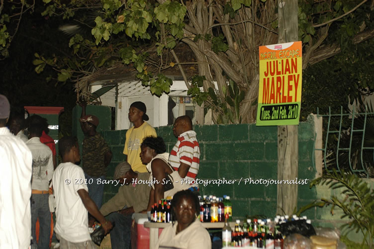 Julian Marley - Grammy Nominee & Son of the Legend Bob Marley - Live in Concert - Also featuring Ras Noble, Power Drill, Iron Head, & Robin Banks - Backing Band Roots Warrior, plus DJ Gemini @ One Love Reggae Concerts Series 09/10 @ Negril Escape Resort & Spa, February 2, 2010, One Love Drive, West End, Negril, Westmoreland, Jamaica W.I. - Photographs by Net2Market.com - Barry J. Hough Sr, Photographer/Photojournalist - The Negril Travel Guide - Negril's and Jamaica's Number One Concert Photography Web Site with over 40,000 Jamaican Concert photographs Published -  Negril Travel Guide, Negril Jamaica WI - http://www.negriltravelguide.com - info@negriltravelguide.com...!