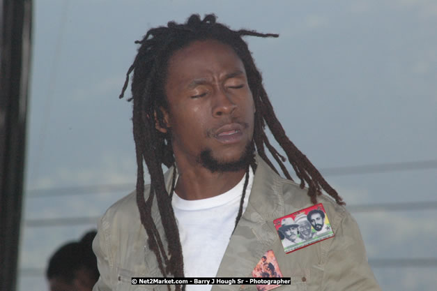 Jah Cure at Tru-Juice Rebel Salute 2008 - The 15th staging of Tru-Juice Rebel Salute, Saturday, January 12, 2008, Port Kaiser Sports Club, St. Elizabeth, Jamaica W.I. - Photographs by Net2Market.com - Barry J. Hough Sr, Photographer - Negril Travel Guide, Negril Jamaica WI - http://www.negriltravelguide.com - info@negriltravelguide.com...!