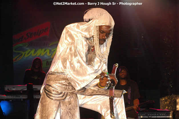 Ninja Man - Explosion - Red Stripe Reggae Sumfest 2007 - Thursday, July 19, 2007 - Red Stripe Reggae Sumfest 2007 at Catherine Hall, Montego Bay, St James, Jamaica W.I. - Negril Travel Guide, Negril Jamaica WI - http://www.negriltravelguide.com - info@negriltravelguide.com...!