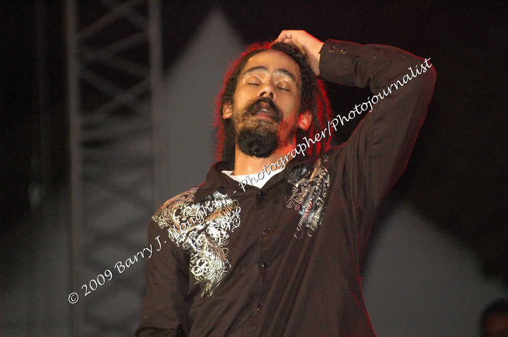 Damian 'Jr. Gong' Marley & NAS @ Reggae Sumfest 2009 - International Night 2 - Reggae Sumfest 2009,Catherine Hall, Montego Bay, St. James, Jamaica W.I. - Saturday, July 25, 2009 - Reggae Sumfest 2009, July 19 - 25, 2009 - Photographs by Net2Market.com - Barry J. Hough Sr. Photojournalist/Photograper - Photographs taken with a Nikon D70, D100, or D300 - Negril Travel Guide, Negril Jamaica WI - http://www.negriltravelguide.com - info@negriltravelguide.com...!