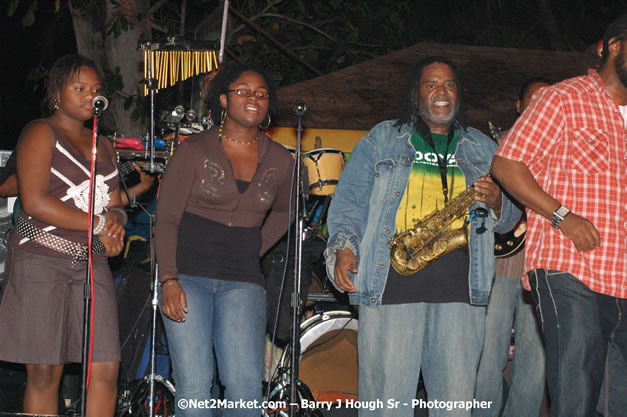 Tarrus Riley, Jimmy Riley, and Dwayne Stephensen - Money Cologne Promotions in association with "British Link Up" presents Summer Jam featuring She's Royal Tarrus Riley & Jimmy Riley - Plus Ras Slick, Sham Dawg, and Whiskey Bagio @ Roots Bamboo, Norman Manley Boulevard, Negril, Jamaica W.I. - Backed up Dean Fraser & The Hurricanne Band - MC Barry G and Rev. BB - July 25, 2007 - Negril Travel Guide.com, Negril Jamaica WI - http://www.negriltravelguide.com - info@negriltravelguide.com...!