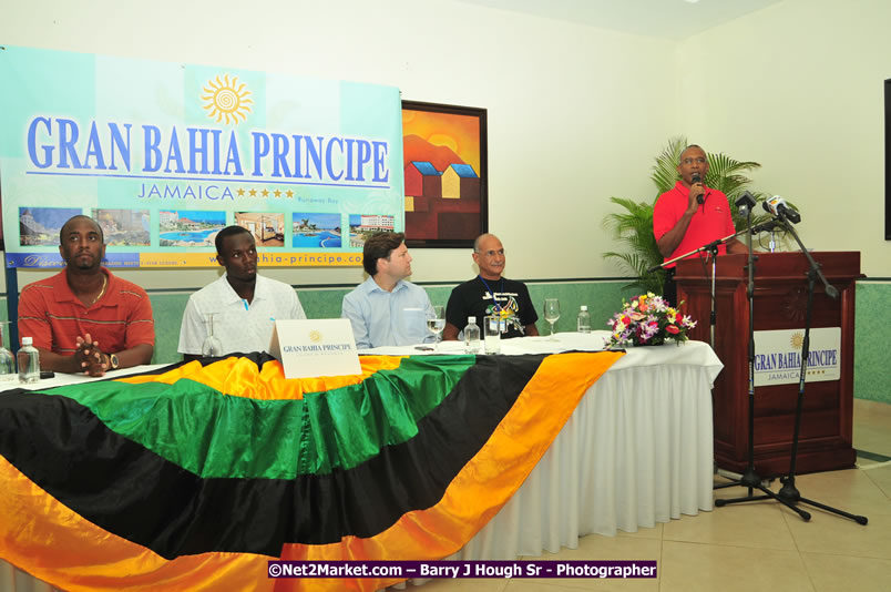 Usain Bolt of Jamaica - The Fastest Man In The World  - Usain Bolt Homecoming Celebrations - Press Conference at the Grand Bahia Principe &amp; Sherwood Content - Waldensia Primary School - Photographs by Net2Market.com - Barry J. Hough Sr. Photojournalist/Photograper - Photographs taken with a Nikon D300 - Negril Travel Guide, Negril Jamaica WI - http://www.negriltravelguide.com - info@negriltravelguide.com...!