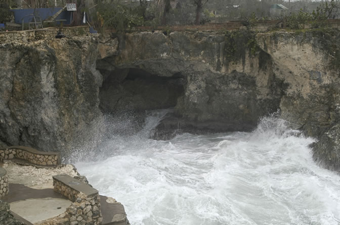 W orld Famous - Rick's Cafe - Negril's West End Cliffs - After Ivan - Negril Travel Guide, Negril Jamaica WI - http://www.negriltravelguide.com - info@negriltravelguide.com...!